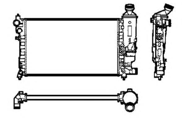 50434 NRF radiador refrigeración del motor