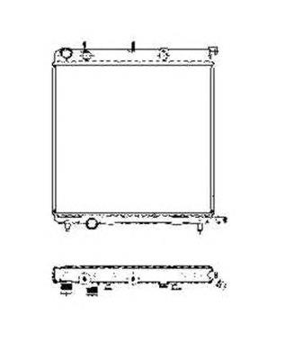 50439 NRF radiador refrigeración del motor