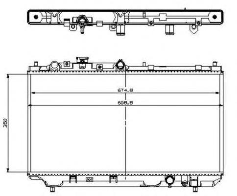 509512 NRF radiador refrigeración del motor