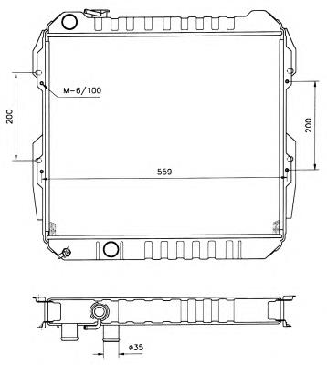 506724 NRF radiador refrigeración del motor