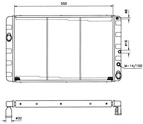 506981 NRF radiador refrigeración del motor