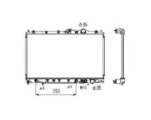 Radiador refrigeración del motor 506658 NRF