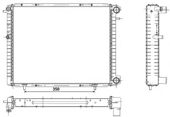 507351 NRF radiador refrigeración del motor