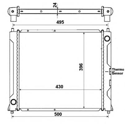 50120 NRF radiador refrigeración del motor