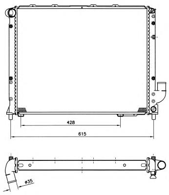 58005 NRF radiador refrigeración del motor