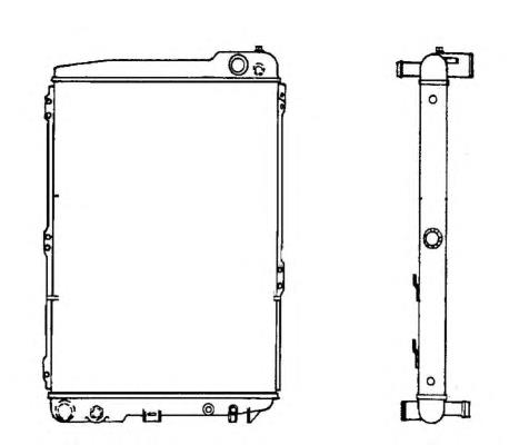 58110 NRF radiador refrigeración del motor