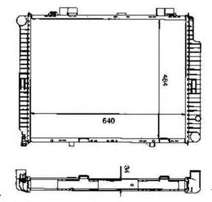 58099 NRF radiador refrigeración del motor