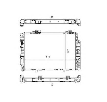 55345 NRF radiador refrigeración del motor