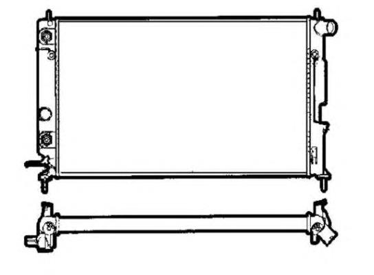 58291 NRF radiador refrigeración del motor