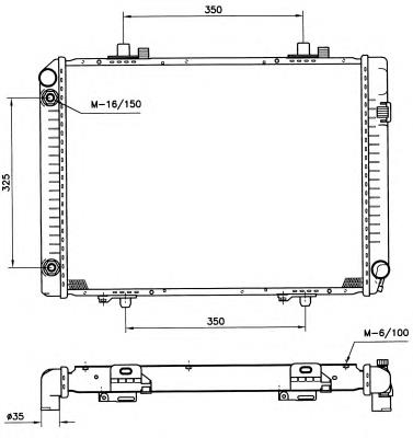 58208 NRF radiador refrigeración del motor