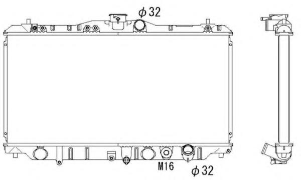 546708 NRF radiador refrigeración del motor