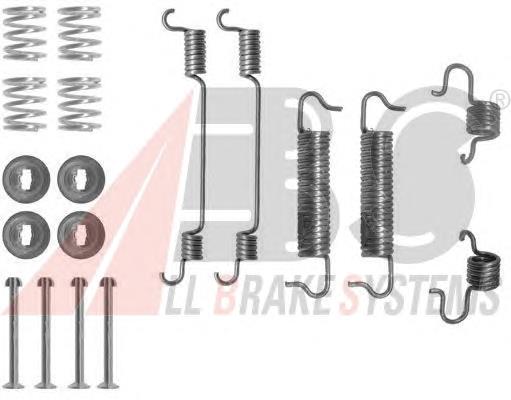 0780Q ABS kit de montaje, zapatas de freno traseras