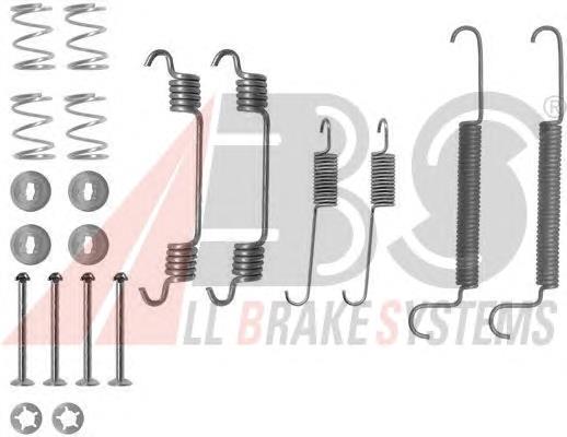 0766Q ABS kit de montaje, zapatas de freno traseras