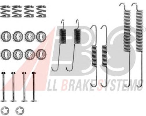 0678Q ABS kit de montaje, zapatas de freno traseras