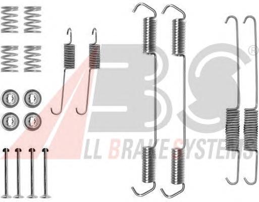 0689Q ABS kit de montaje, zapatas de freno traseras