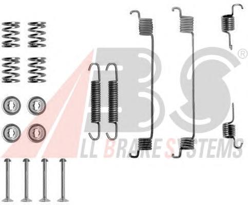 0672Q ABS kit de montaje, zapatas de freno traseras