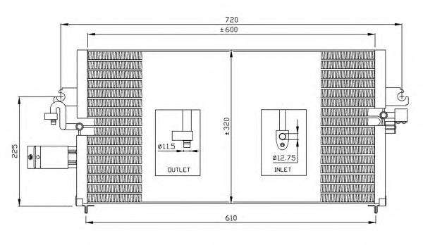 35138 NRF condensador aire acondicionado