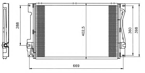 35151 NRF condensador aire acondicionado