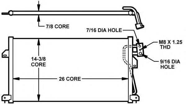 35075 NRF condensador aire acondicionado