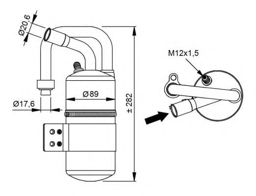 33339 NRF receptor-secador del aire acondicionado