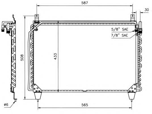 35015 NRF condensador aire acondicionado