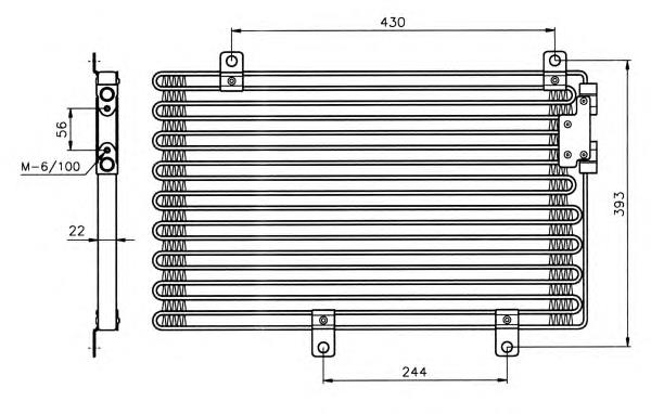 35040 NRF condensador aire acondicionado