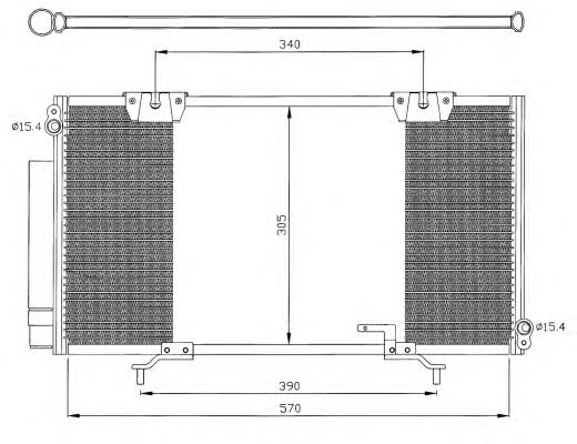 35372 NRF condensador aire acondicionado