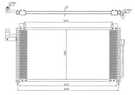 35341 NRF condensador aire acondicionado