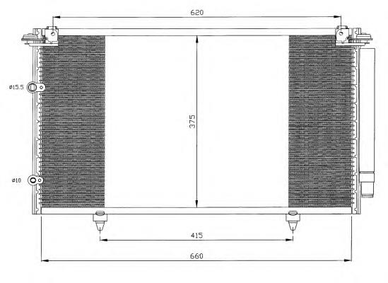 35433 NRF condensador aire acondicionado