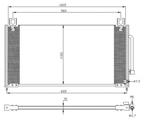 35286 NRF condensador aire acondicionado