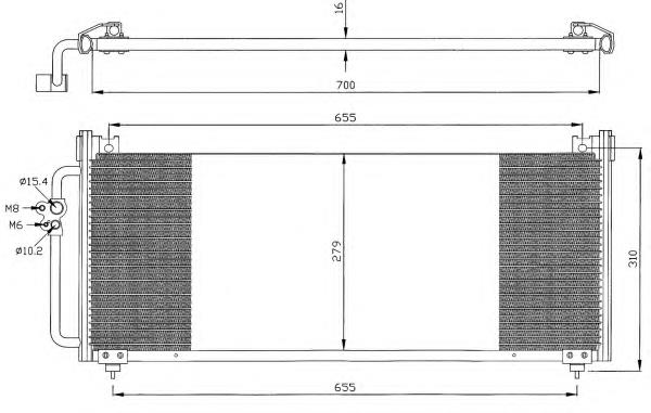 35283 NRF condensador aire acondicionado