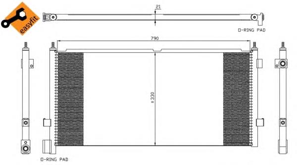 35314 NRF condensador aire acondicionado