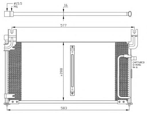 35310 NRF condensador aire acondicionado