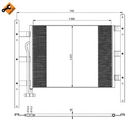 94682 Nissens condensador aire acondicionado