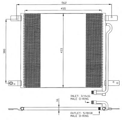  Condensador aire acondicionado para MAN L2000 