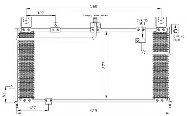 35287 NRF condensador aire acondicionado