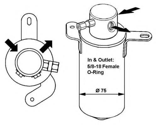 33166 NRF receptor-secador del aire acondicionado