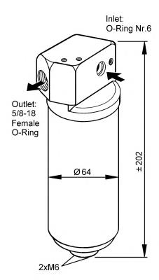 33087 NRF receptor-secador del aire acondicionado