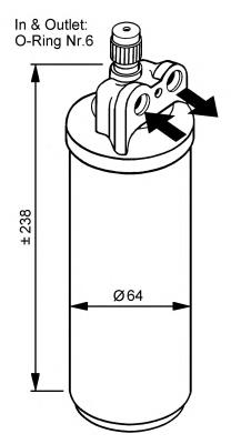 33086 NRF receptor-secador del aire acondicionado