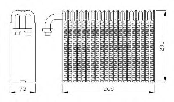 36068 NRF evaporador, aire acondicionado