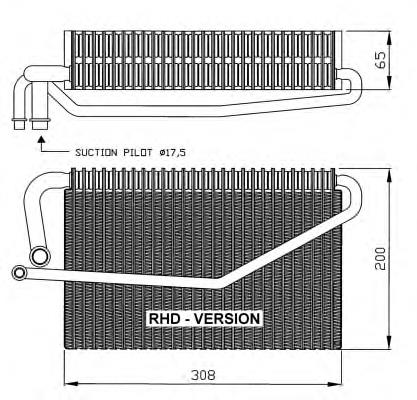 36118 NRF evaporador, aire acondicionado