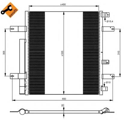 35925 NRF condensador aire acondicionado