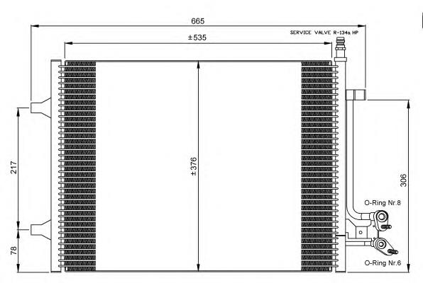 35904 NRF condensador aire acondicionado