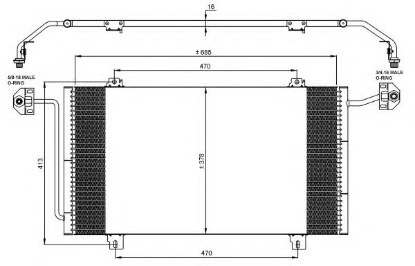 35908 NRF condensador aire acondicionado