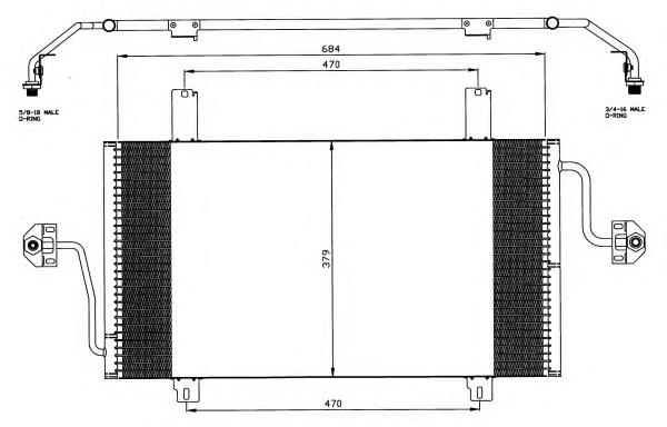 35483 NRF condensador aire acondicionado