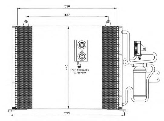 35829 NRF condensador aire acondicionado