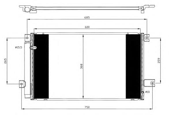 35629 NRF condensador aire acondicionado