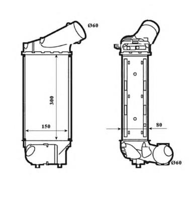 30195 NRF radiador de aire de admisión