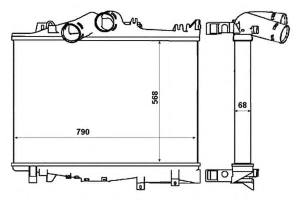 30229 NRF radiador de aire de admisión