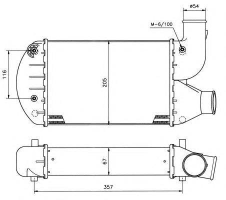  Radiador de aire de admisión para Alfa Romeo 146 930